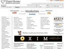 Tablet Screenshot of exportbureau.com